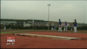 School's new pitching mound
