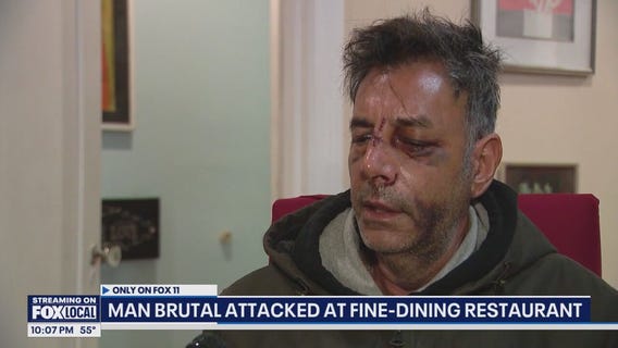 Man brutally attacked at a LA restaurant