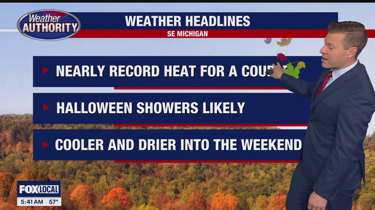 Nearly record heat after morning rain