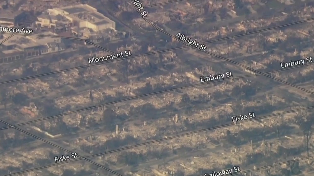 Pacific Palisades destroyed by fire