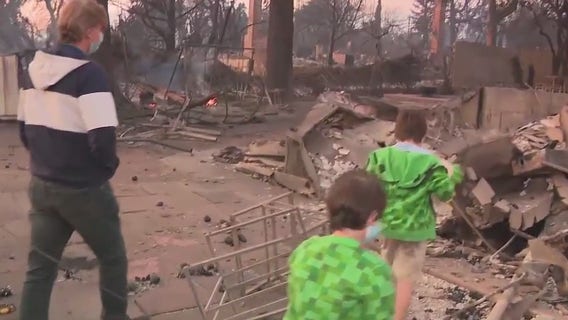 Family returns to home destroyed by Eaton Fire
