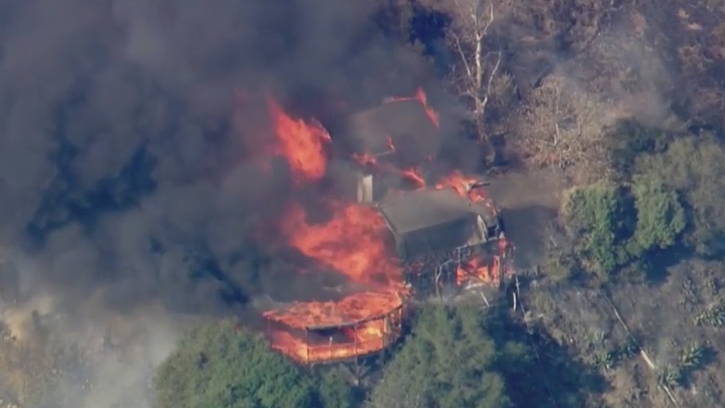 Brentwood home destroyed in Palisades fire