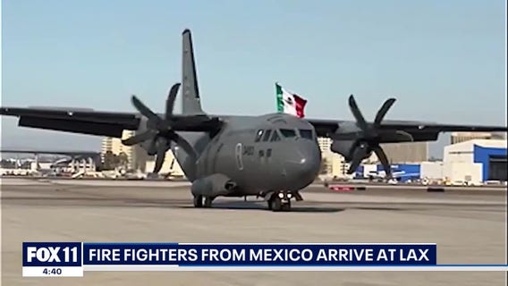 Mexican firefighters come to help with Palisades Fire