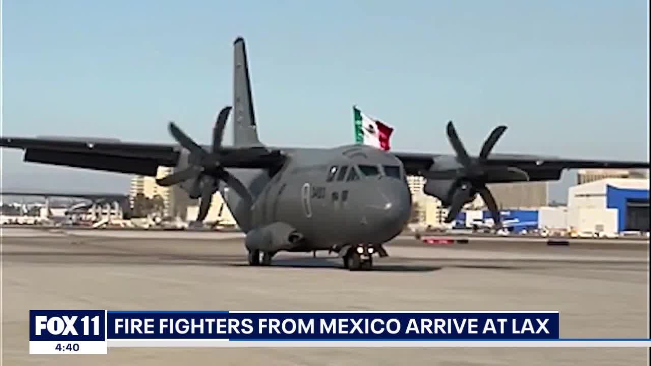 Mexican firefighters come to help with Palisades Fire