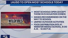 Most LA schools reopen Monday, Jan. 13