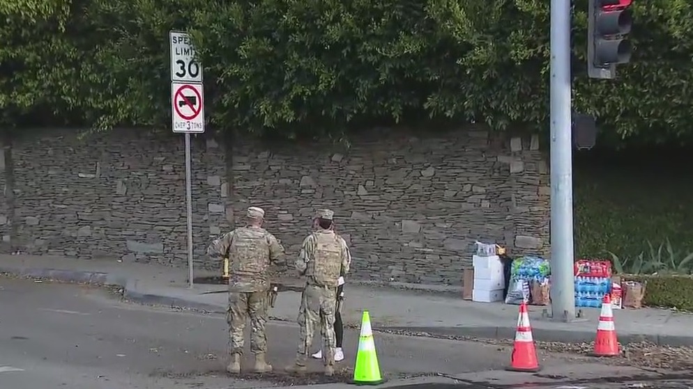 California National Guard helping protect fire zones