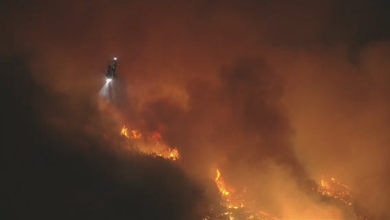 Fire rages in Ventura County