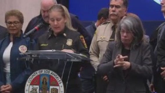 LA fire chief update on fire near Hansen Dam