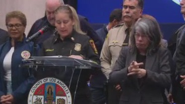 LA fire chief update on fire near Hansen Dam