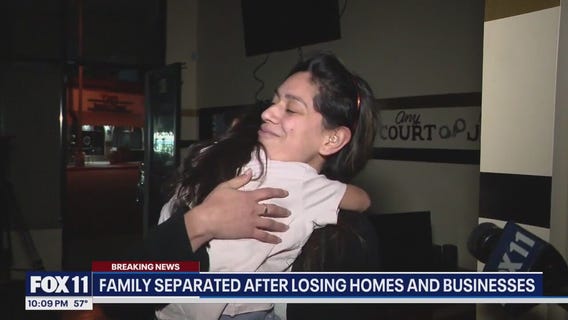 Family separated after losing homes, businesses