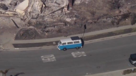 Retro VW van miraculously survives Palisades Fire