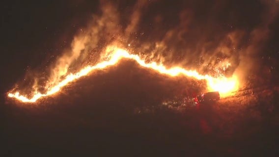 Fire breaks out in Riverside County