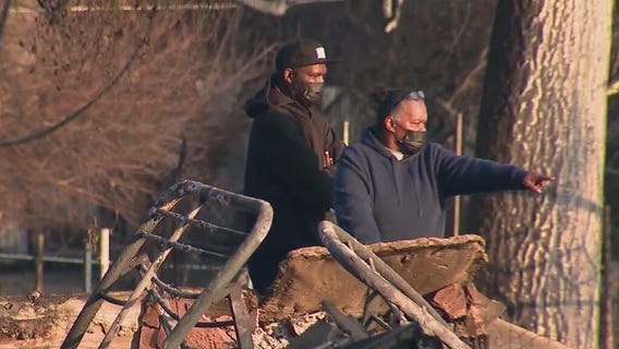 Some homes still standing, others destroyed in fires