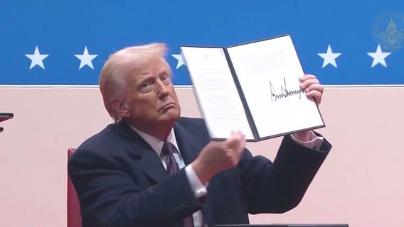 Trump signs executive orders on 1st day in office