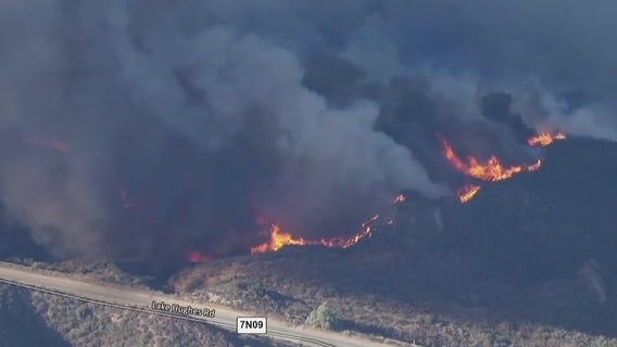 Hughes Fire moves into Ventura County