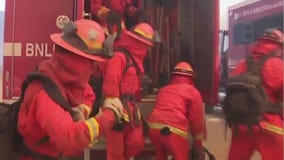 Inmate fire crews battling in frontlines in Castaic