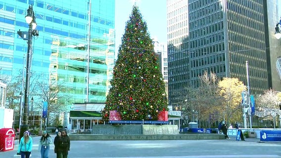 Downtown Detroit is decked out for the holidays