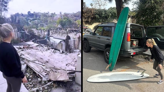 Californian loses everything in Palisades Fire: Except her surfboards