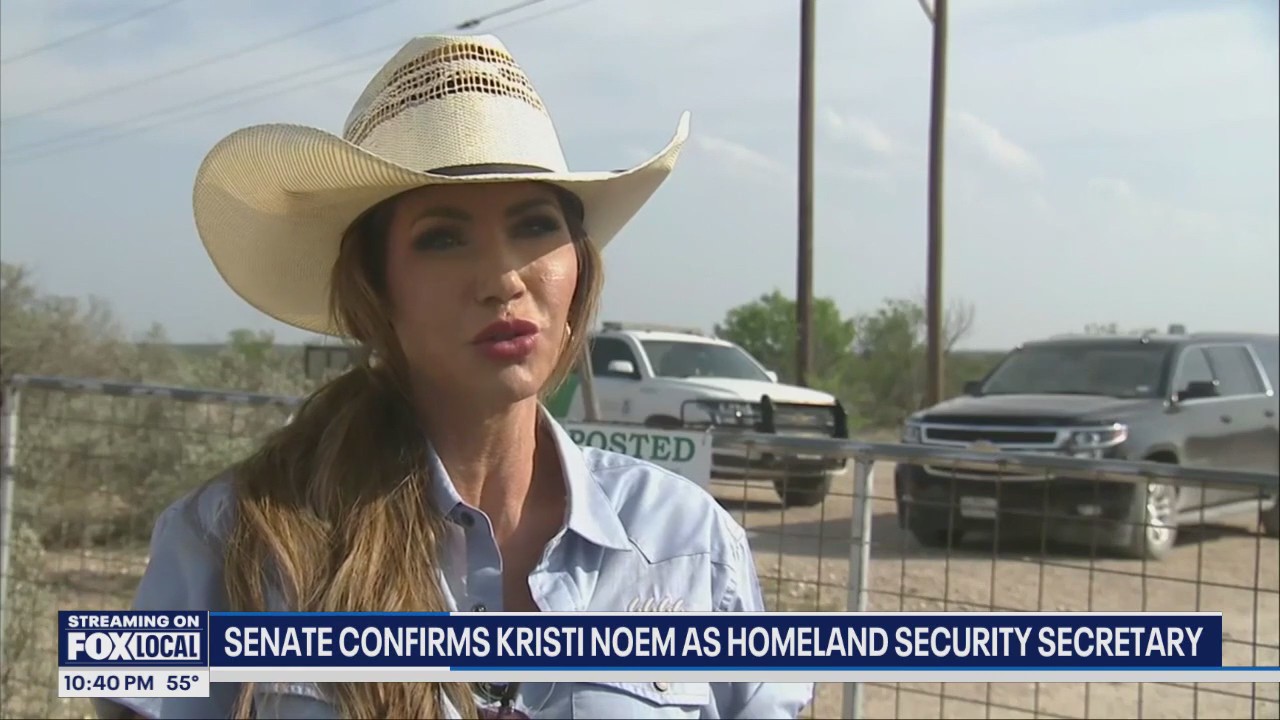 Kristi Noem confirmed as homeland security secretary