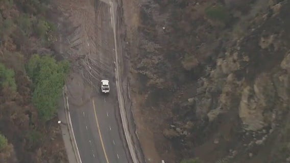 Rain triggers mudslide in Pacific Palisades