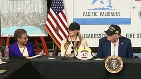 Trump, LA Mayor correct each other over fire rebuild