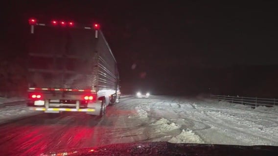 Snow slams the Cajon Pass