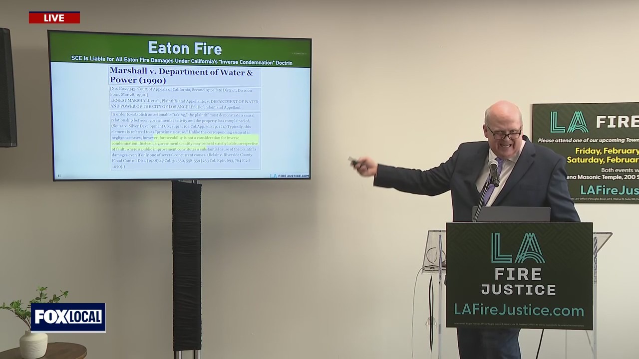 Eaton Fire lawsuit press conference