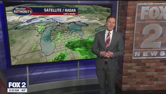 A wet start to your Monday morning