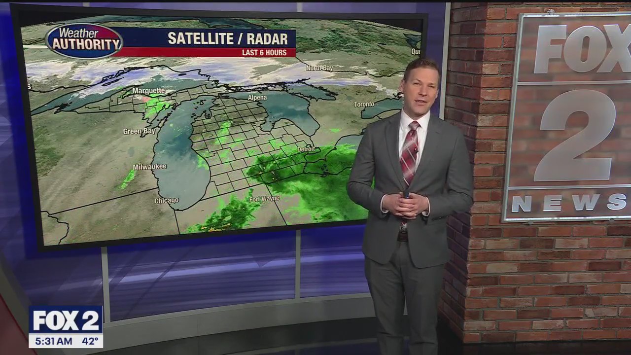 A wet start to your Monday morning