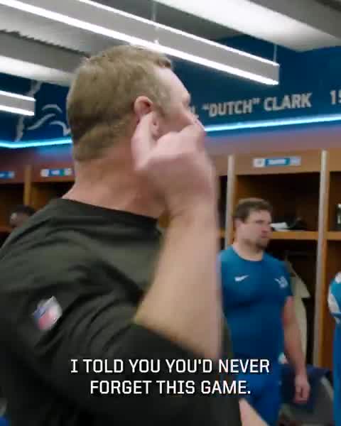 'That's what champions do': Dan Campbell's fiery locker room speech after Lions top Packers