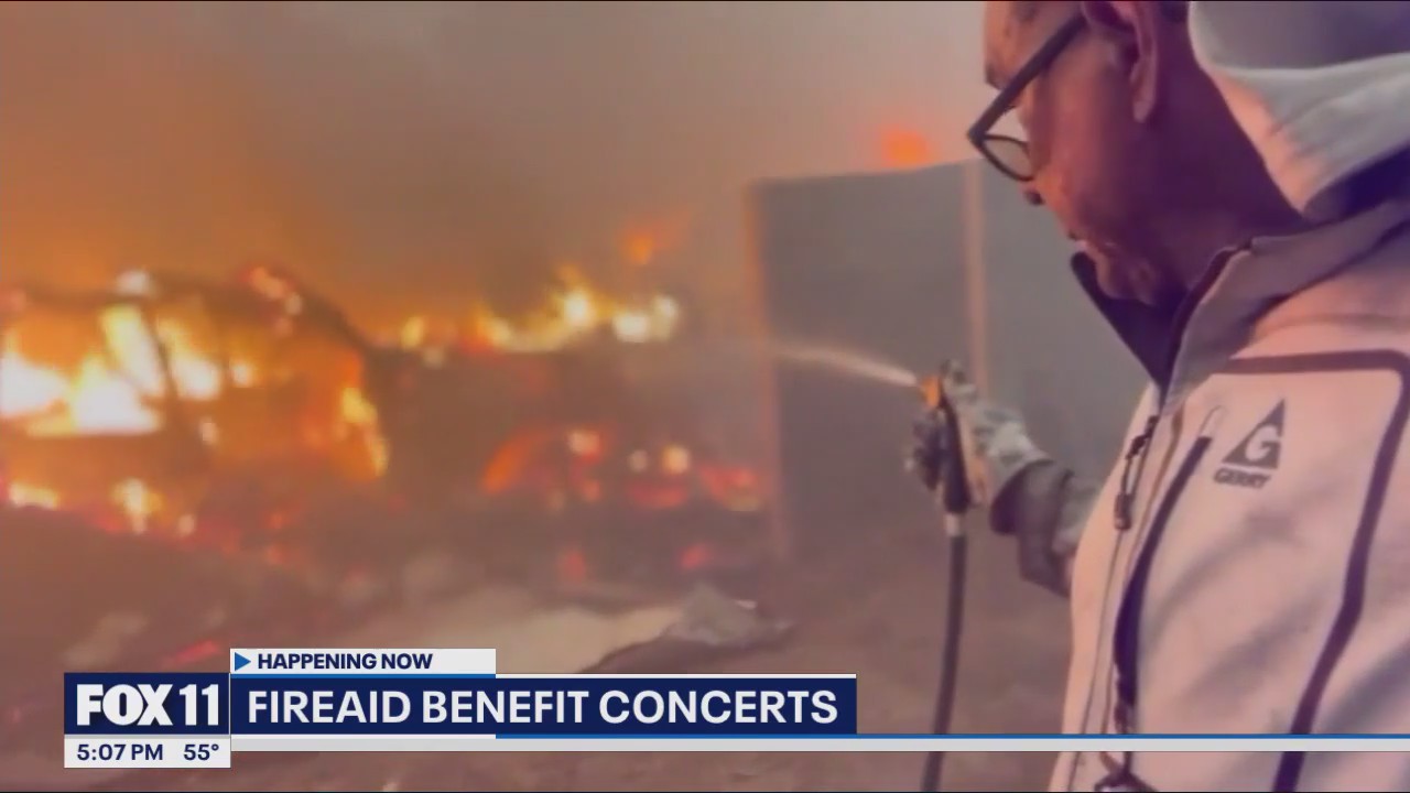 Fire Aid concerts to benefit California wildfires victims