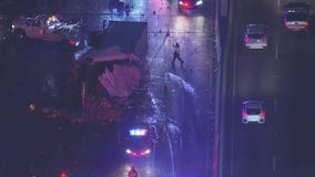 Big rig crashes on SB 5 Freeway