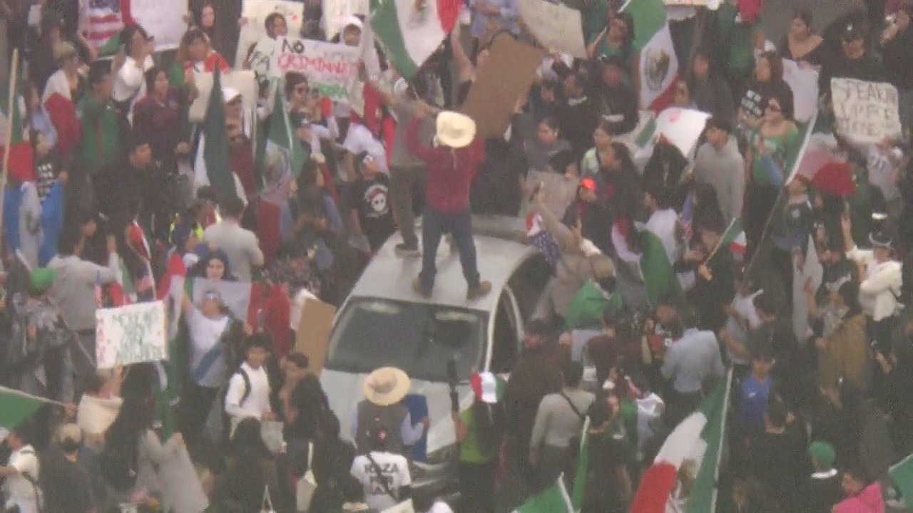 'Day Without Immigrants' protest in LA
