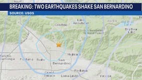 2 earthquakes shake San Bernardino