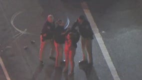 Woman in bikini leads police chase across LA County