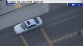 Driver leads police chase across South LA, Inglewood