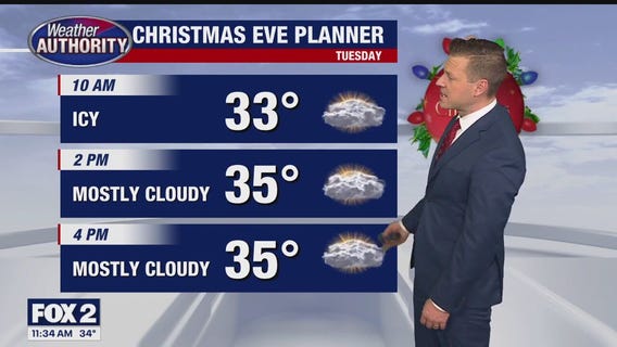 A dry but cloudy Christmas Eve and Christmas Day