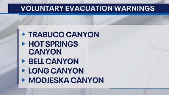 Airport Fire zone in OC under evacuation warning