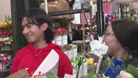 Love is in the air the California Flower Mall