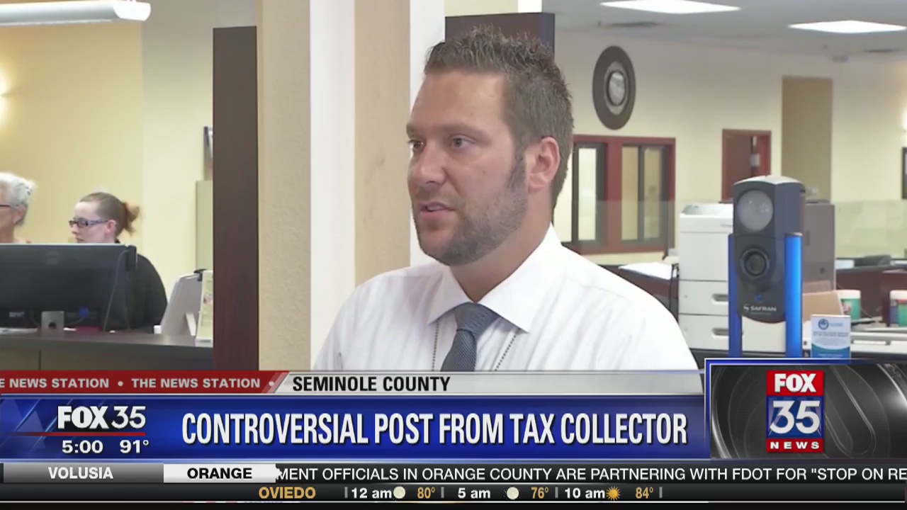 Tax collector stirs controversy over Muslim post