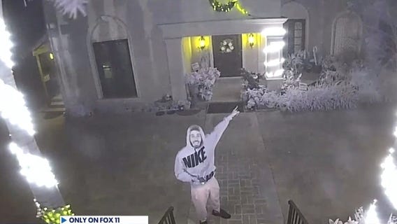 Mystery hero saves couple's home from LA wildfire