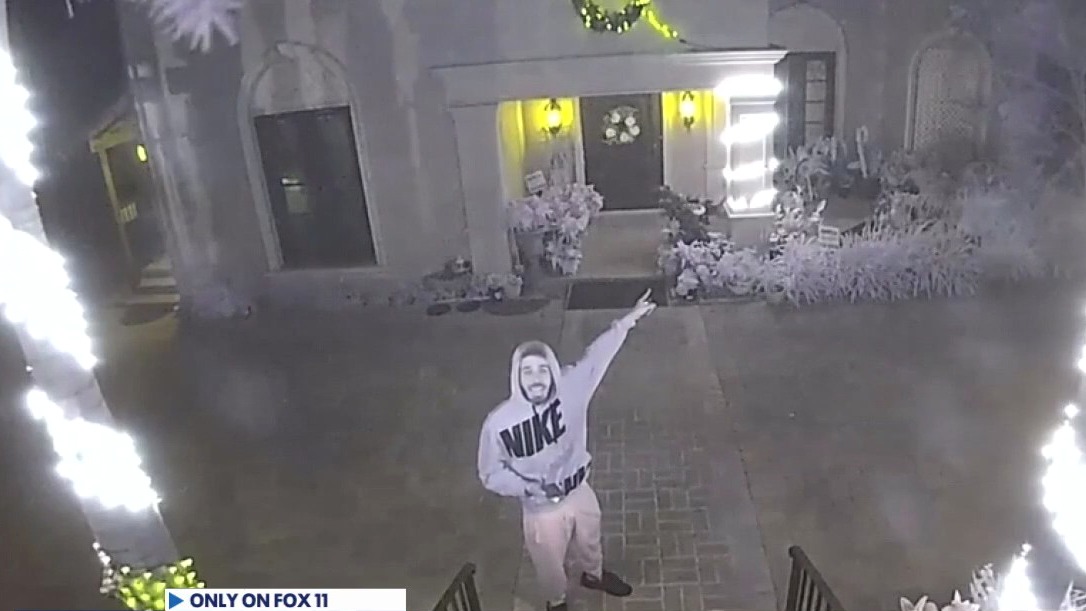 Mystery hero saves couple's home from LA wildfire