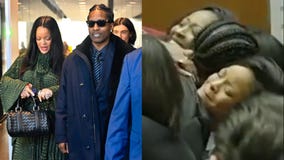 A$AP Rocky, Rihanna hug after not-guilty verdict