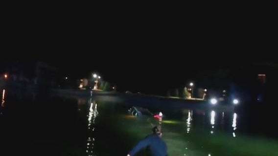 Police being called heroes after rescuing man from icy pond