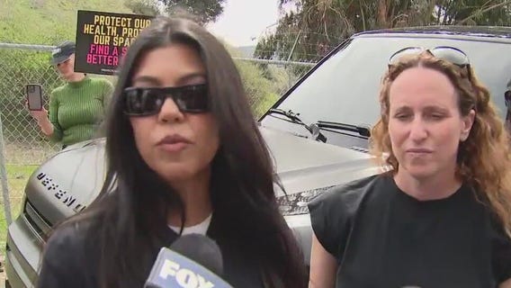 Kourtney Kardashian joins 'Protect Calabasas' protest