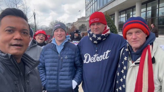 Trump fans from Michigan in D.C.