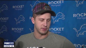 Lions quarterback Jared Goff talks about rookie counterpart Jadyn Daniels