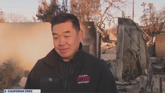 Pasadena firefighter finds hope at scene of destroyed home