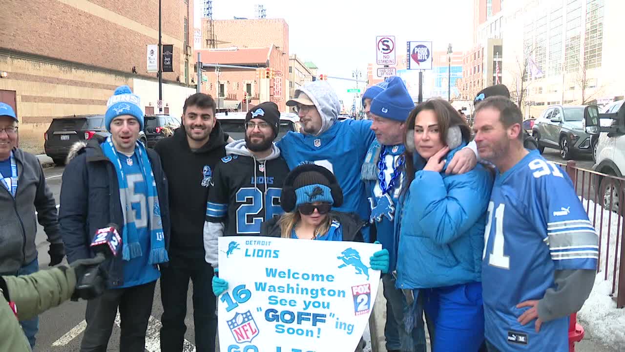 Lions fans give their predictions on Commanders playoff game