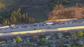 Big rig crash snarls traffic on 10 Freeway in Pomona